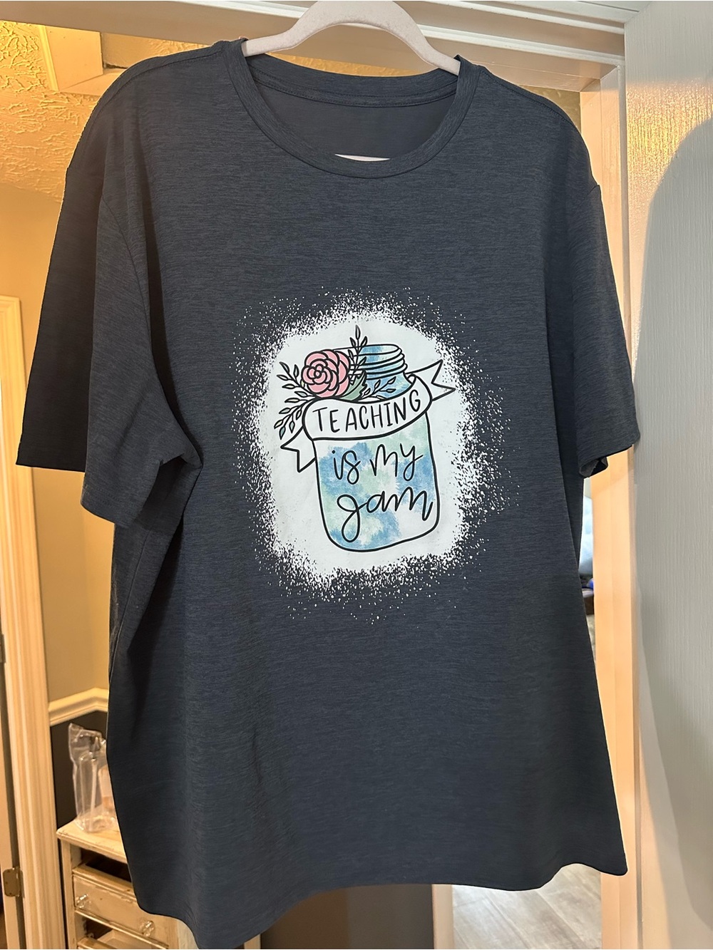 Teaching Is My Jam Graphic Tee - Dark Heather Gray